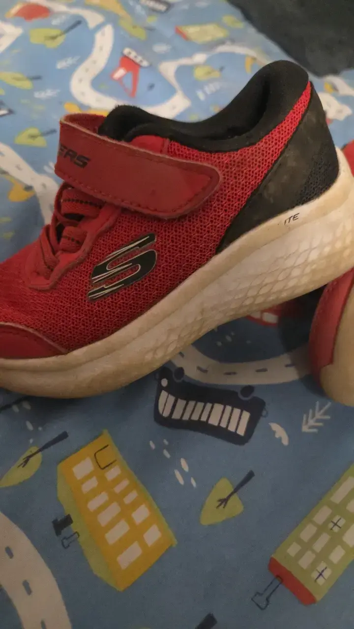 Zapatillas deportivas rojas para niños Skechers - 3