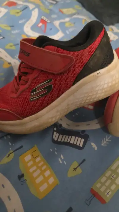 Zapatillas deportivas rojas para niños Skechers - miniatura 3