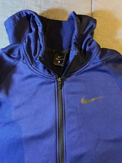 Polerón Nike azul con capucha y cierre - miniatura 2