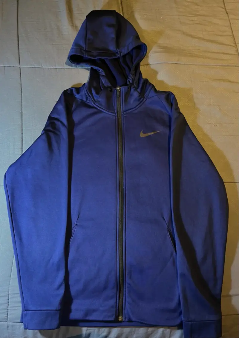 Polerón Nike azul con capucha y cierre - 3