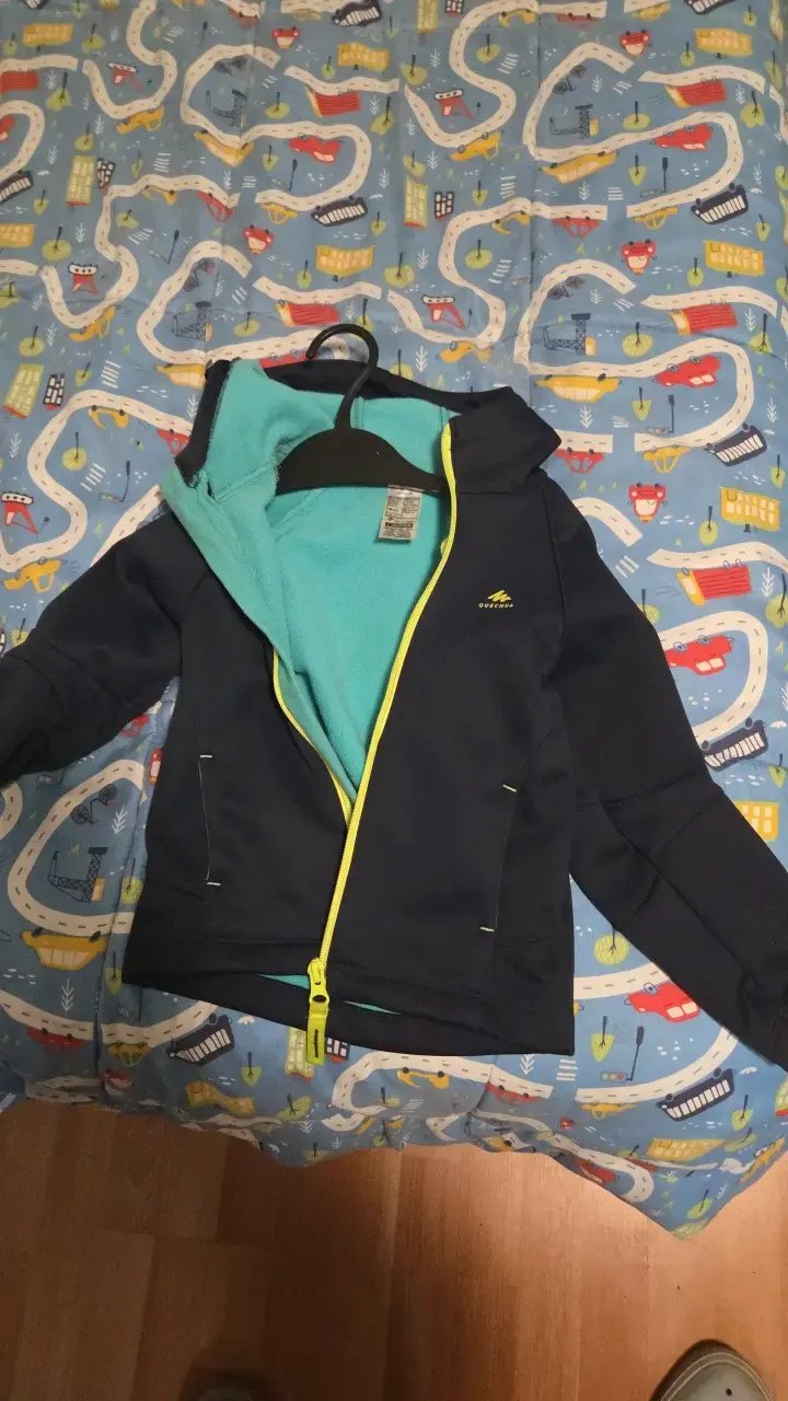 Chaqueta polar azul con capucha Quechua - 1