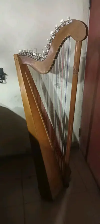 Arpa de madera clásica en buen estado - miniatura 1