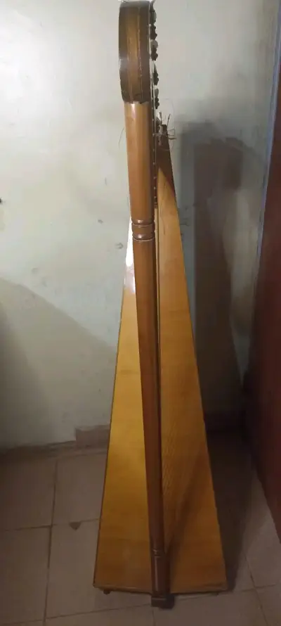 Arpa de madera clásica en buen estado - miniatura 3