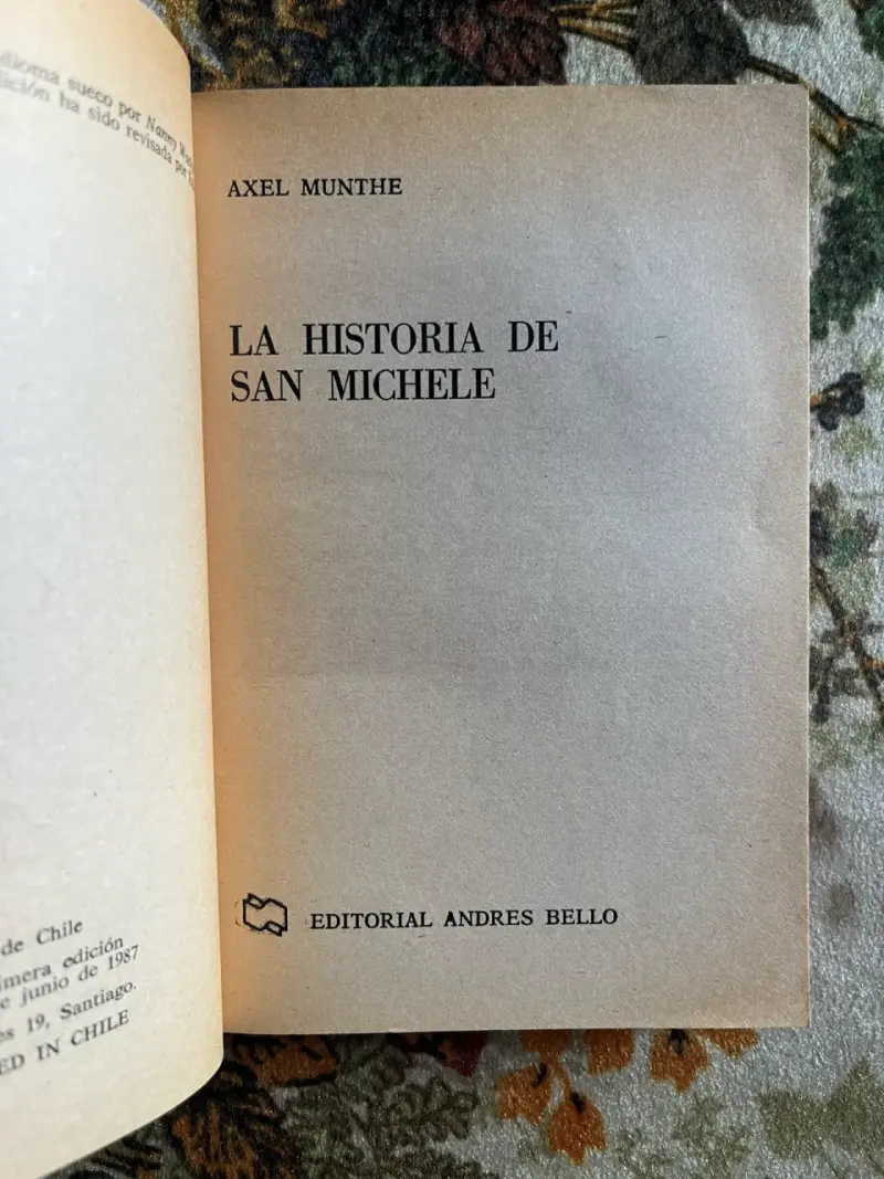 Libro 'La Historia de San Michele' de Axel Munthe - 2