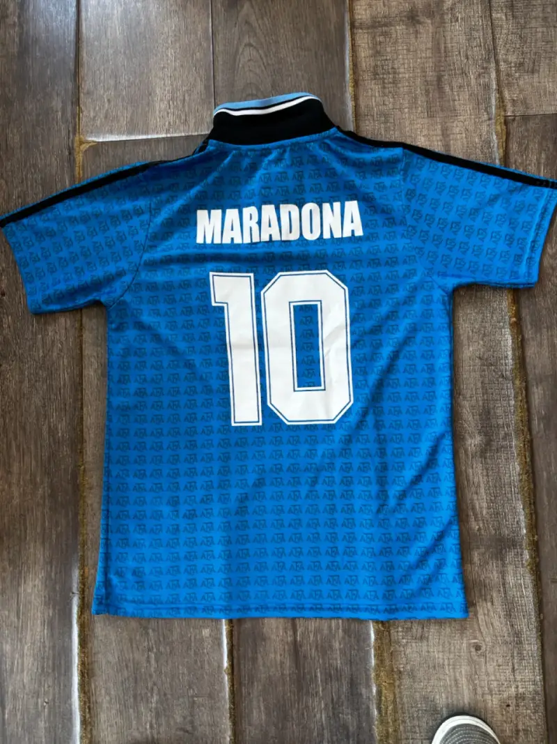Camiseta retro Argentina Maradona Adidas azul - 2