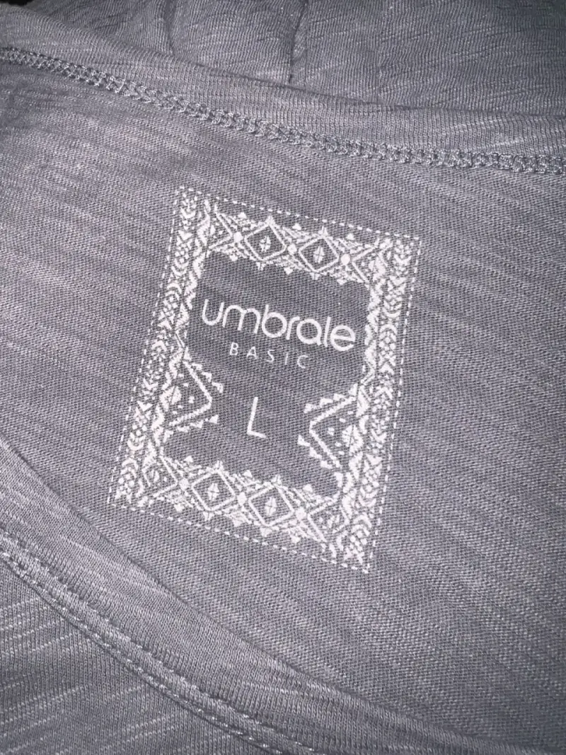 Polera larga Umbrale gris ajustable en la espalda - 5