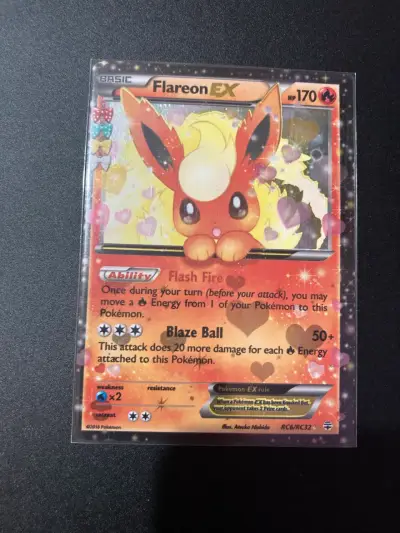 Carta Pokémon Flareon EX edición especial - miniatura 1