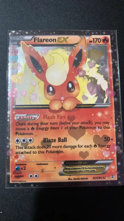 Carta Pokémon Flareon EX edición especial - miniatura 2