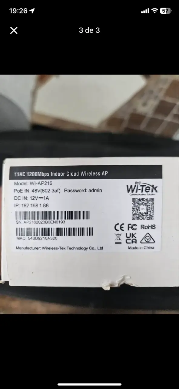 Wi-Tek WiFi AP - 3