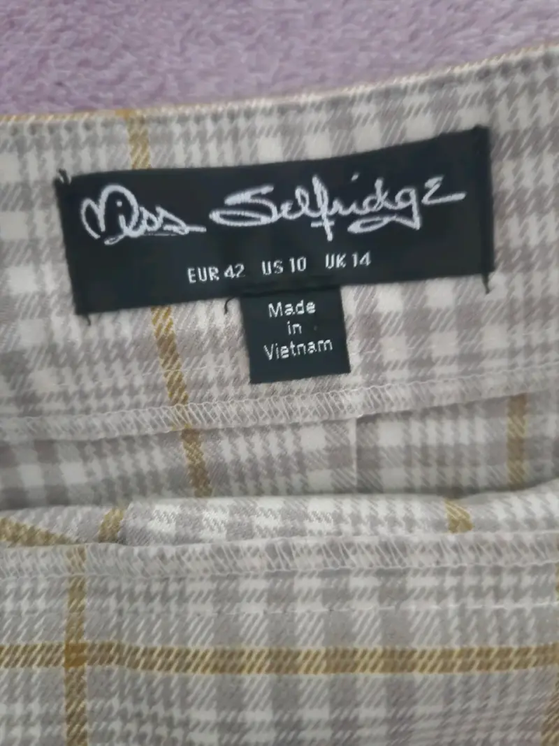 Falda a cuadros Miss Selfridge talla 42 - 2