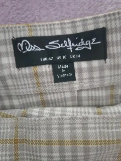 Falda a cuadros Miss Selfridge talla 42 - miniatura 2