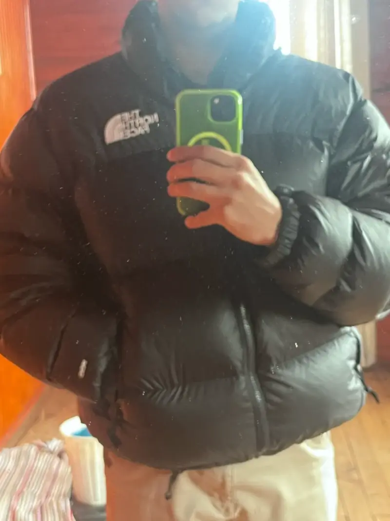Chaqueta de plumas negra The North Face talla L - 1