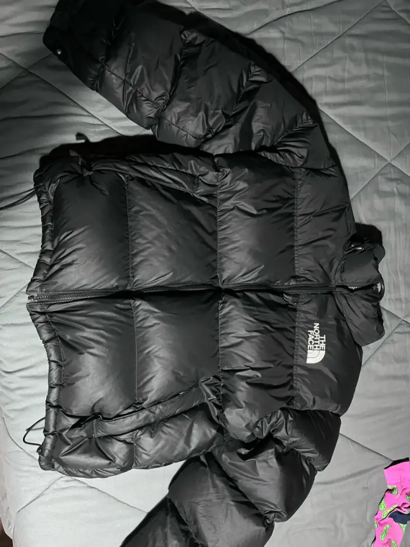 Chaqueta de plumas negra The North Face talla L - 2
