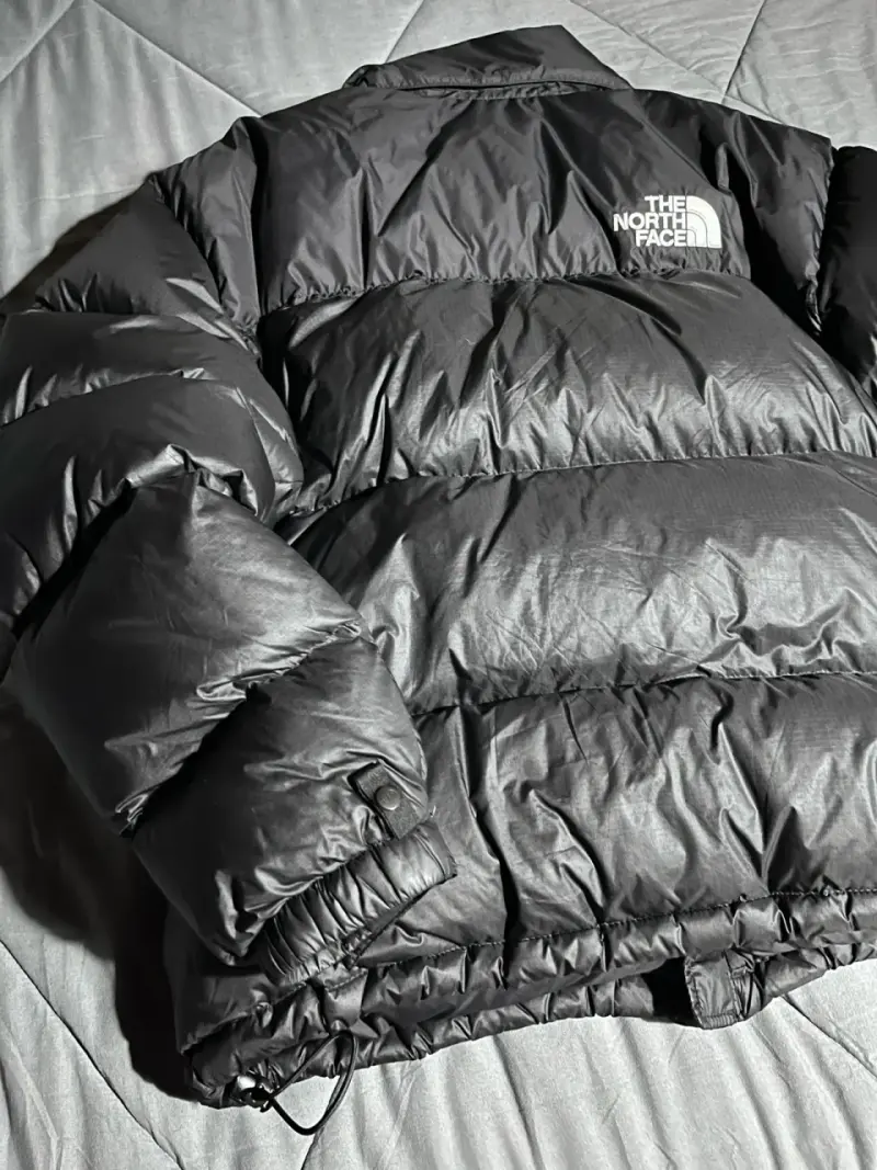 Chaqueta de plumas negra The North Face talla L - 3