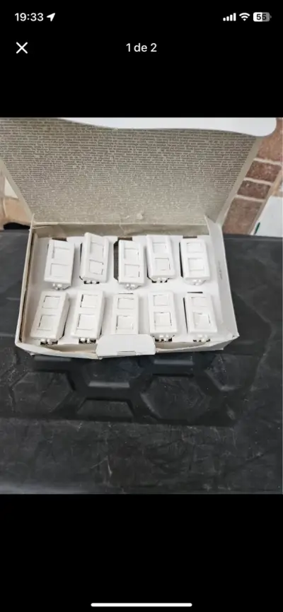 Módulo de red cat6 Bticino Matix blancos - miniatura 1