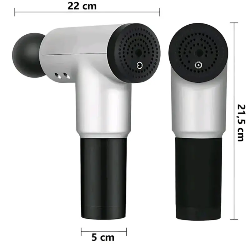 Pistola de Masaje Muscular con Cabezas Intercambiables - 2
