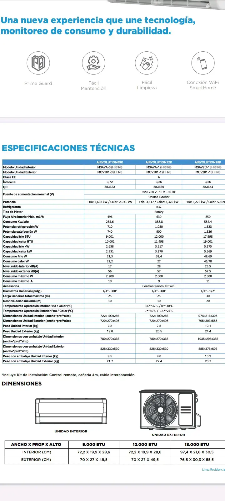 Aire acondicionado Midea Airvolution Inverter - 3