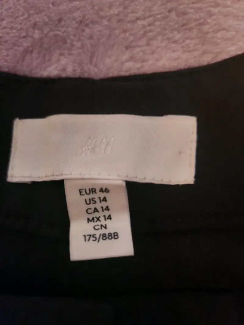 Pantalones azul azabache de vestir H&M talla 46 - 1