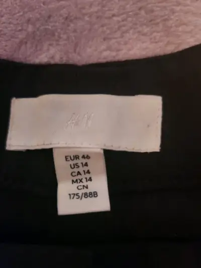 Pantalones azul azabache de vestir H&M talla 46 - miniatura 1