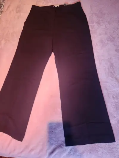 Pantalones azul azabache de vestir H&M talla 46 - miniatura 2