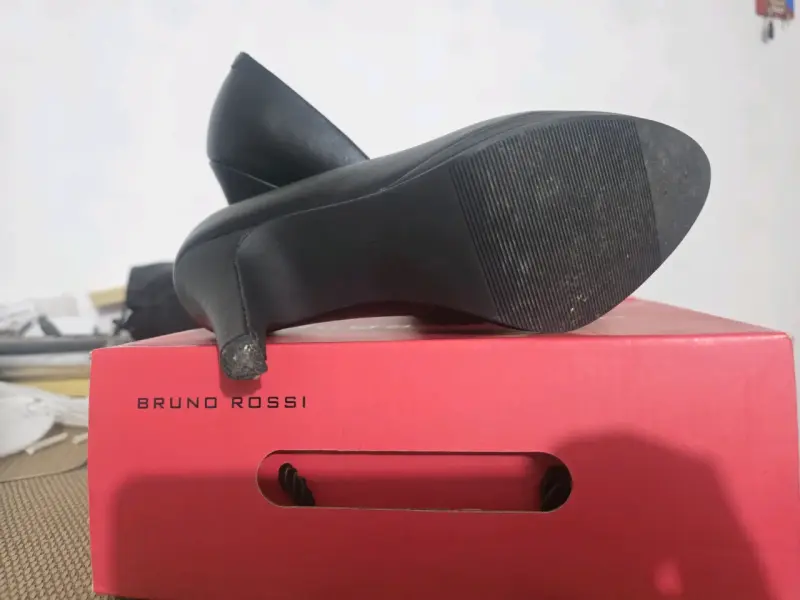 Zapatos de Tacón Negro Bruno Rossi Elegantes - 2