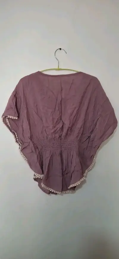 Blusa manga murciélago color palo de rosa - miniatura 2