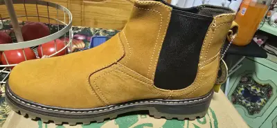 Botines de cuero camel para hombre - miniatura 1
