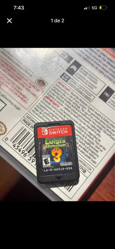 Nintendo Switch Luigi's Mansion 3(caja de otro ) - miniatura 1