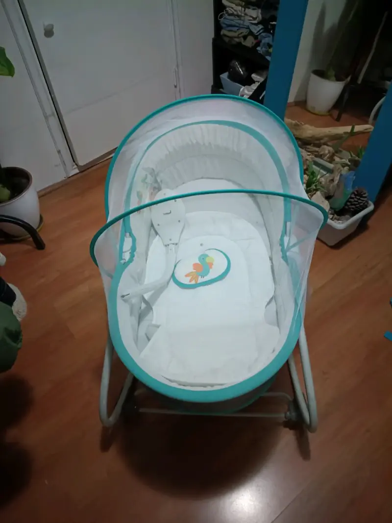 Cuna mecedora para bebé con mosquitero Baby Link - 3