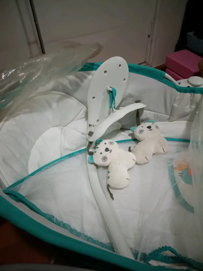 Cuna mecedora para bebé con mosquitero Baby Link - 5