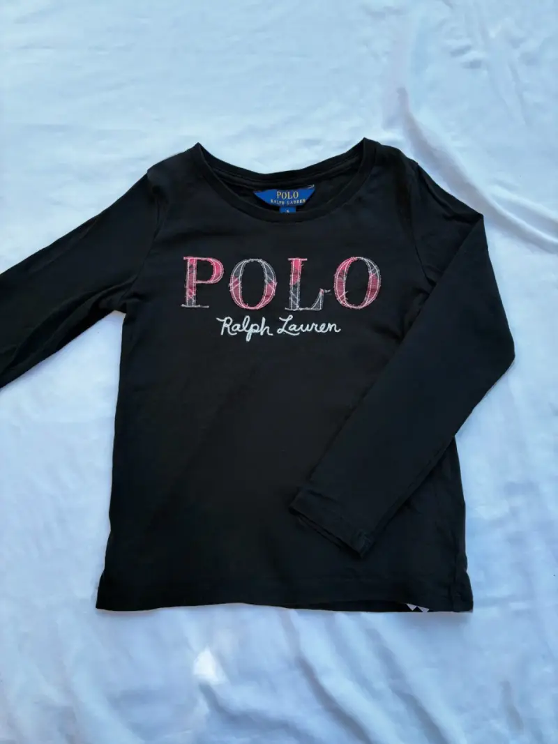 Polera negra Polo Ralph Lauren para niño