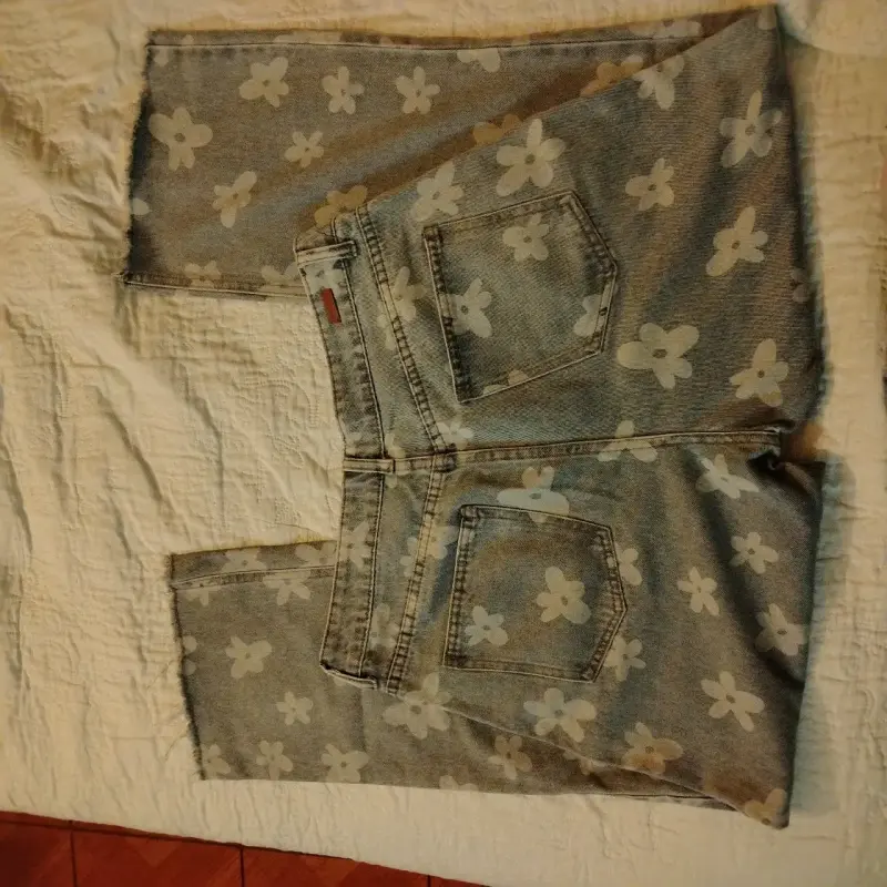 Jeans de flores Opposite talla 40 - 2