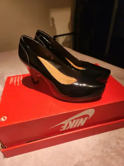 Zapatos de tacón negro charol gacel talla 35 - miniatura 3