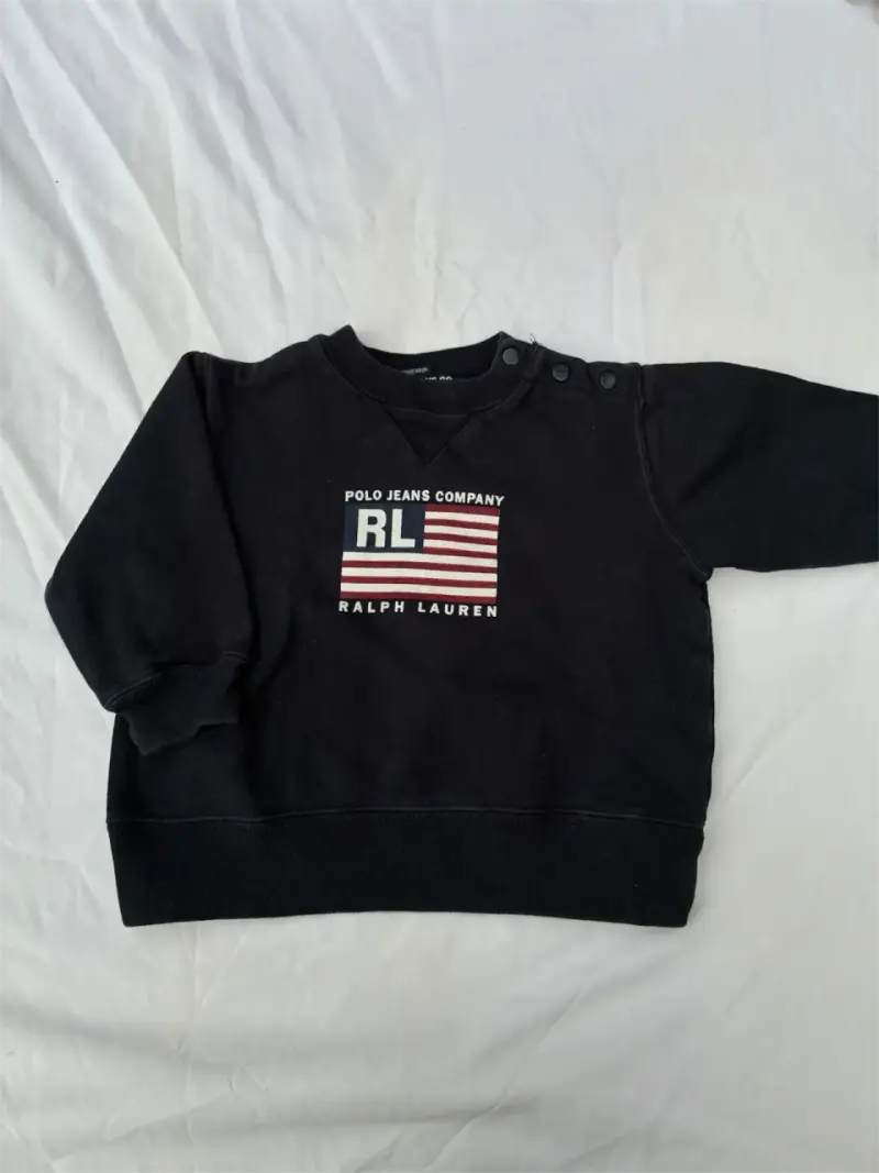 Polerón negro para bebé Polo Jeans Company