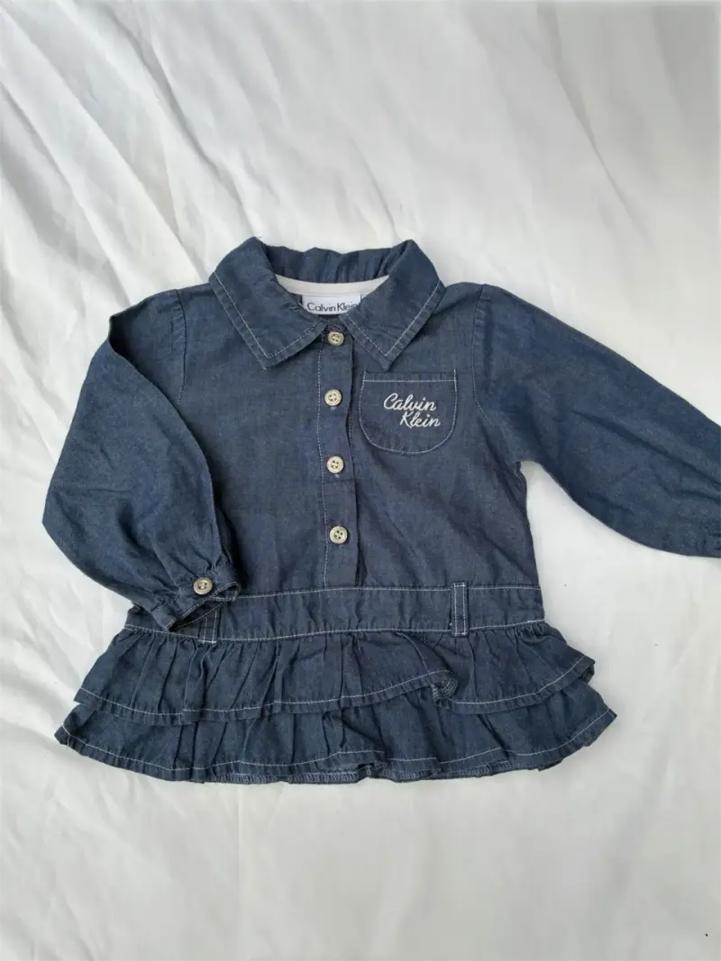 Vestido de mezclilla para niña Calvin Klein