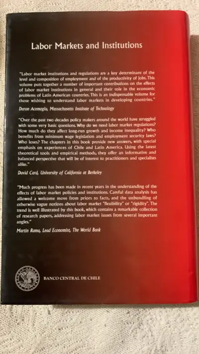 Libro Labor Markets and Institutions Central Bank of Chile - miniatura 2