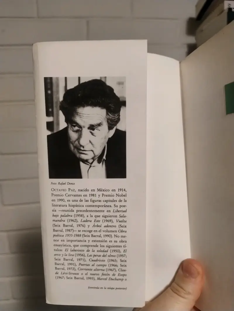 Libro 'La llama doble' de Octavio Paz - 2