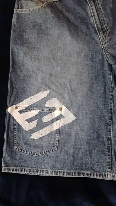 Short(Jort) de mezclilla azul claro marca Enyce✅ - miniatura 2