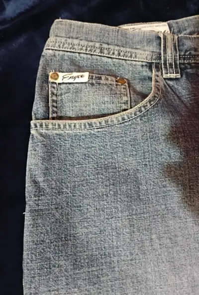 Short(Jort) de mezclilla azul claro marca Enyce✅ - miniatura 3