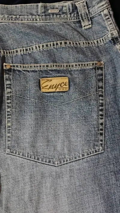 Short(Jort) de mezclilla azul claro marca Enyce✅ - miniatura 6