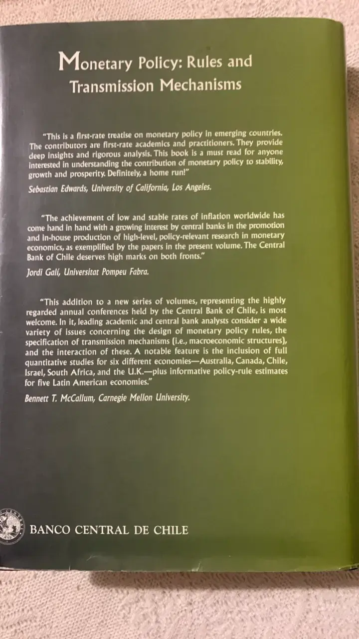 Libro sobre Política Monetaria del Banco Central de Chile - 3