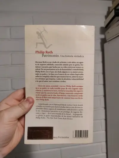 Libro 'Patrimonio' de Philip Roth en buen estado - miniatura 2