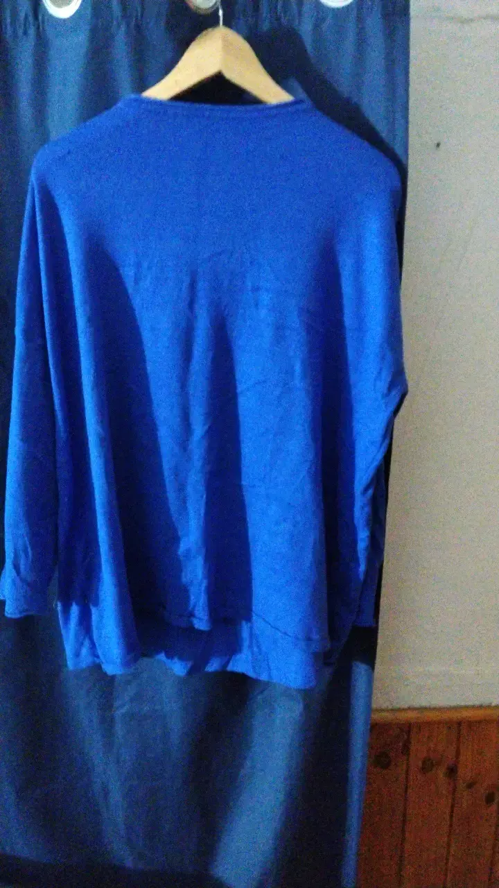 Polerón azul unisex de algodón - 2