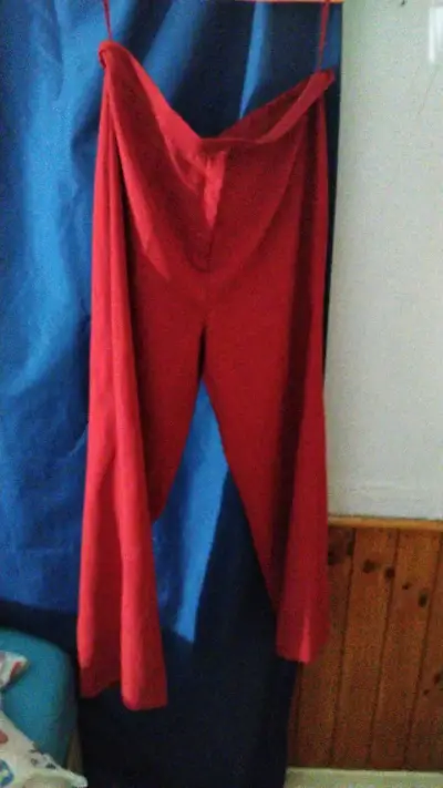 Pantalones rojos de mujer elegantes - miniatura 1