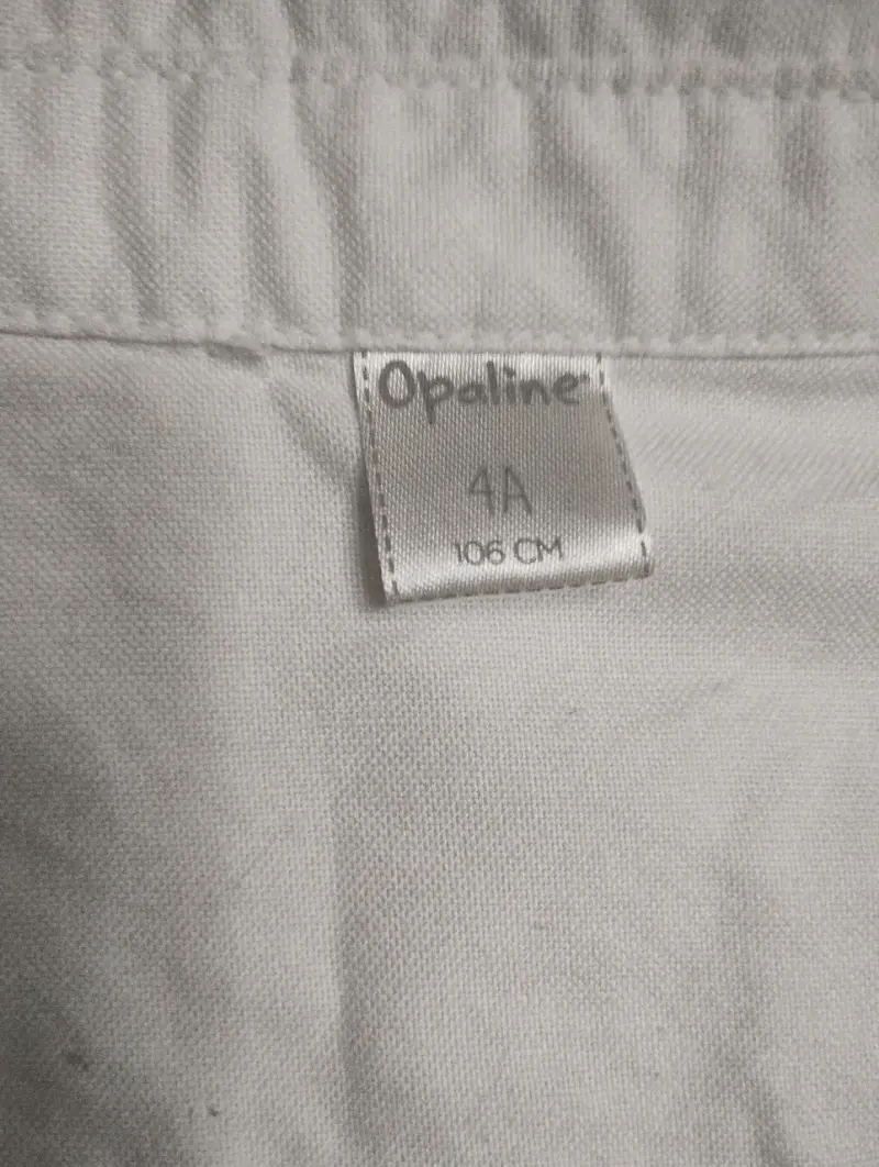 Camisa Blanca para Niño Opaline Talla 4A - 2