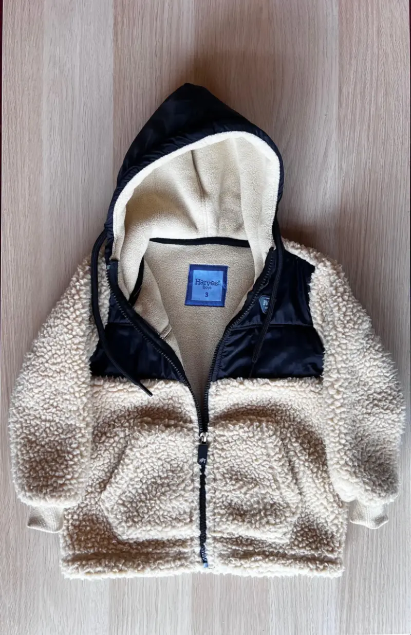 Chaqueta de niño con capucha y forro polar - 3