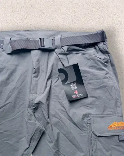 Pantalones cargo gris y cinturón hombre Talla XL - miniatura 3