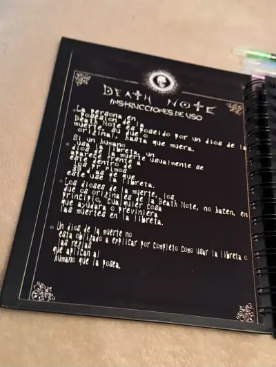 Cuaderno Death Note con bolígrafos de colores - miniatura 2