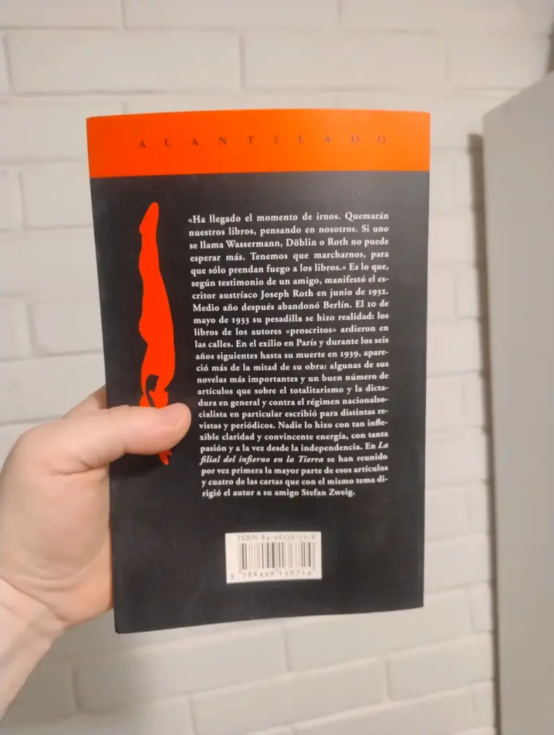 Libro 'La filial del infierno en la Tierra' de Joseph Roth - 3