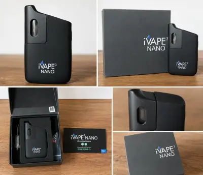 Vaporizador iVape Nano portátil negro - miniatura 1